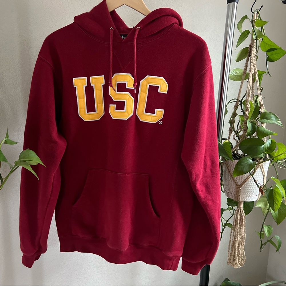 Embroidered USC hoodie. Unisex fit.